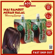 Inai Rambut Merah Halal Henna Hair Pewarna Rambut Sah Solat Daun Asli Tahan Lama