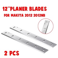 2ชิ้น12 ใบมีดใบมีดเครื่องไส HSS สำหรับ Makita 2012NB ไม้หนาไม้ตอกสำหรับงานไม้ชิ้นส่วนเครื่องมือไฟฟ้า305x32x3mm ชิ้นส่วน