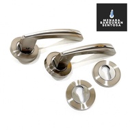 White Brass Split Handle 502-263 CP - Door Handle Pull Lock