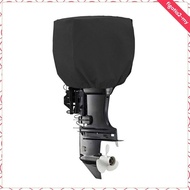 [FigatiabaMY] Outboard Engine Cover, Boat Engine Hood Cover, 420D Oxford Cloth Black Outboard