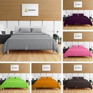 KATUN Goldwell 180x200 Plain Jacquard Cotton Embossed Bedcover Bedspread Wr-4