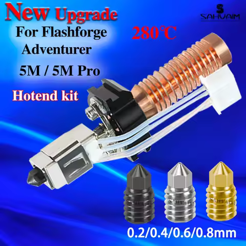 For Flashforge Adventurer 5M / 5M Pro Upgrade Hotend Pinting Head 280℃ Ceramic Heating Block Kit AD5