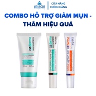 [Effective COMBO TO REDUCE DARK Acne AZDERMA] Facial cleanser 150ML & Zincerra Acne Gel 15g & Azera 