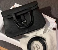 Hermes Halzan 25 ck89 noir tc W Phw