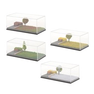 [whfashionkk] Car Model Display Case 1/64 Scale Diecast Car Diorama Display Scene Miniature Scene Pa