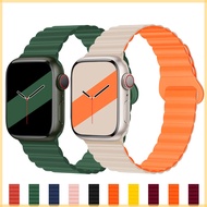Magnetic Strap For smart Watch Band 40mm 44mm 45mm 41mm 38mm 42mm 44 45 mm Silicone watchband Bracel