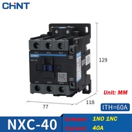 Chint AC คอนแทคเตอร์ 110V 220V 380V 24V 36V เฟสเดียว CJX2-0910 CJX2-1210 CJX2-1810 CJX2-2510 CJX2-32