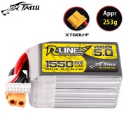 TATTU-R-LINE 5.0 22.2V 1550mAh 150C LiPo Battery With XT60 Plug For RC Helicopter Quadcopter FPV Rac