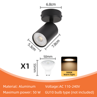 CHENBEN Replaceable Spot Light LED Ceiling Lights Gu10 Track Light 220V Round Track Lamp Spotlight R