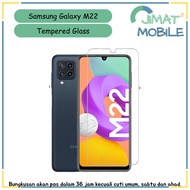 Samsung Galaxy M22 Clear Tempered Glass Screen Protector [Jimat2 Mobile]