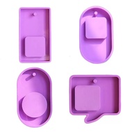 | Keychain Mold Silicone Key Frame Resin Work
