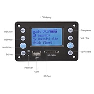 5V LCD MP3 Decoder DAC Bluetooth Audio Receiver APE FLAC WMA WAV Decoder Support Recording Radio Dis