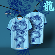 BAJU NAGA DRAGON GRAPHIC JERSEY DESIGN TSHIRT TAHUN NAGA ROUND-NECK | Size S-XL