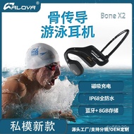 W-6&amp; New8GWireless Sports Bluetooth Headset True Bone Conduction Swimming Bluetooth Headset Non in-Ear Bluetooth Headset