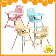 Foldable Multifunctional Baby Dining Seat Baby High Chair Feeding Chair Height Adjustable Dinning Chair