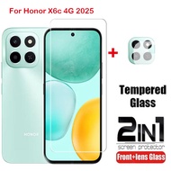 Tempered Glass Film ForHonor X6c HonorX6C X 6 c X6c 4G 5G 2025 Screen Protector Camera Back Lens Pro