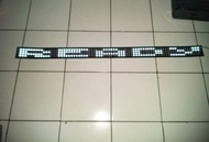 LED Strobo Kaca Depan Teks V3 Terbaru 4 Baris 99 Mode 12V/24V