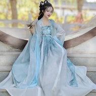 Chinese Style Hanfu Skirt Suit Hanfu Women's Big Sleeve Shirt Embroidered Summer Traditional Costume