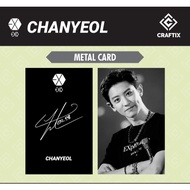 Photocard Chanyeol EXO Idol Card Metal Card