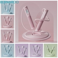 BERNARDO Counting Jump Rope, Calorie Counter Cordless Skipping Rope, Jump Rope Ball Counter PVC Fitness Sports Rope Home