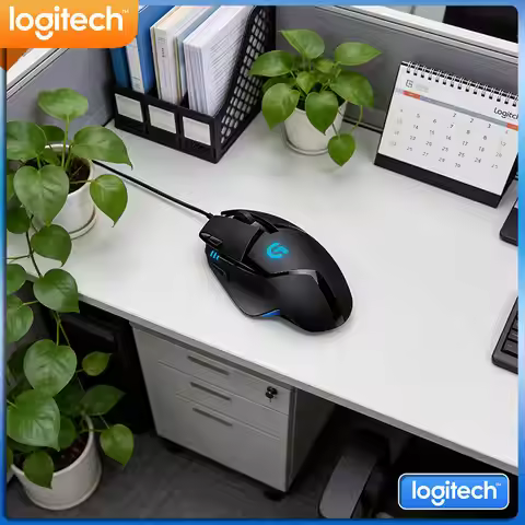 Logitech G402 Hyperion Fury Wired Mouse Delta Zero Sensor 20M Clicks 500 IPS Anti-Slip Gaming Design
