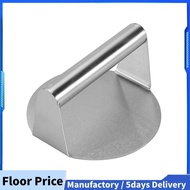 Stainless Steel Burger Press, 5.5 Inches, Round Burger Smasher, Non-Adhesive Bacon and Grill Press f