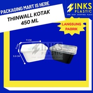 THINWALL BOX 450 SQUARE COLORML 450ML Food Storage Bekas Makanan