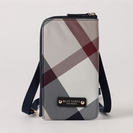 [ Direct From Japan] Crestbridge Blue Label Partial Checked Smartphone Pochette ( Beige)