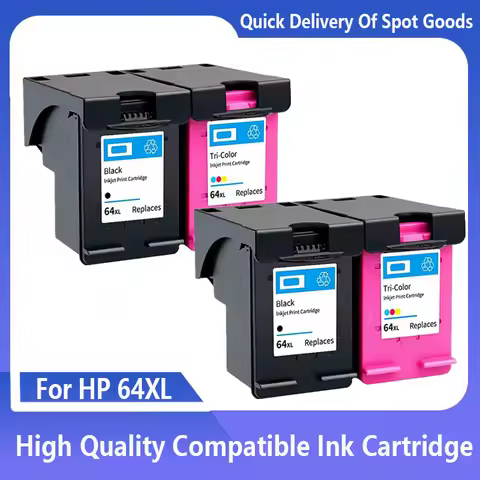 64 XL 64XL Remanufactured Ink Cartridge For HP64 for HP ENVY Photo 6200 6220 6222 7100 7120 7800 Ins