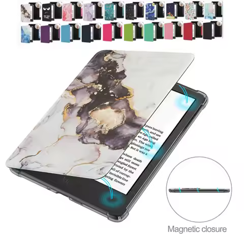 Silicone Back Smart Case For Kindle Paperwhite 12th 11th Generation 2022 2024 6'' 6.8'' 7'' RS23CV S