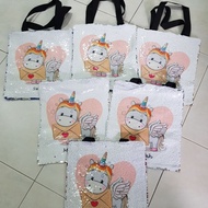 CUSTOMISED SEQUIN BAG, Sequin totebag