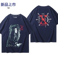 X JAPAN  HIDE YOSHIKI 乐队短袖T恤男摇滚金属周边纯棉衣服X JAPAN HIDE Yqetryty1111my20251014