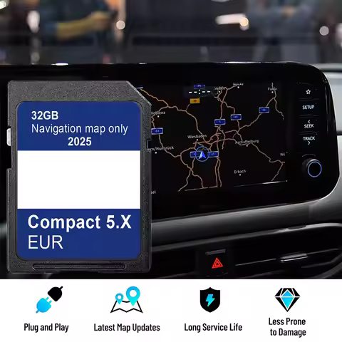 GEN5 Navigation SD Card for Hyundai i10 i20 i30 i40 Kona Santa Tucson Compact 5.X RUR Update 2025 Sa