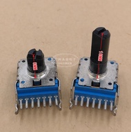 2 Piece RK14 Type Horizontal 7Pin Double Potentiometer B50K C50K Midpoint Power Amplifier Volume Aud