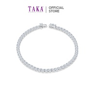 TAKA Jewellery Lab Grown Diamond Tennis Bracelet 10K Gold