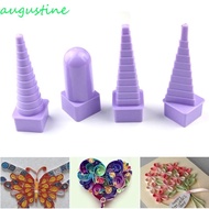AUGUSTINE Paper Craft 4pcs/set Quilling Creative Tower