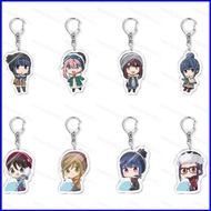 new5 Laid-Back Camp Toki Ayano Toba Minami acylic key holder keychain bag pendant Shima Rin Kagamihara Nadeshiko