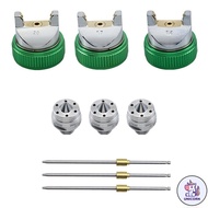 CU 1.4mm 1.7mm 2.0mm Sprayer Airbrush Nozzle Needle Cap Replacement for NT-2008 for Spraying Paint M