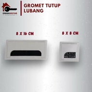 Grommet Table Cable Box 8x8 8x16 cm | Computer Office Desk Cable Hole Cover