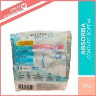 ABSORBA CONTI-FIT SOFT PANTS 10'S SIZE M