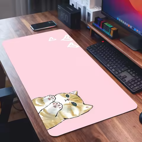 Cartoon cute M-Mofusand Mouse Pad Square Office Gaming Desk Mat Waterproof Non-Slip Rubber Decorativ