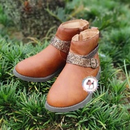 Girls Glitter Buckle Boots Size US 3 EUR 34 outsole 24cm