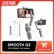 ZHIYUN SMOOTH Q3 Phone Gimbal 3-Axis Smartphones Handheld Stabilizer Fill Light for iPhone 13 Androi