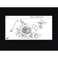 Exhaust Valve Cover Gasket WAVE125i 2022-24 DAX 125 CT125 MONKEY GROM Product Code 12375-K1M-T00 123
