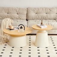 B & B Coffee Table Simple Round Modern Apartment Table Bedroom Style Small Apartment Bedside Cream S