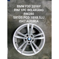 USED SPORT RIM 18 INCH BMW F30 MODEL ORIGINAL RIM 1BIJI BELAKANG RM280