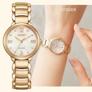 Citizen EM0929-81Y Eco-Drive Mother Of Pearl Rose Gold Stainless Steel Watch