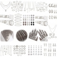 76-37pcs Elegant Vintage Butterfly, Heart, Faux Pearl, Twist Knot, Star, Moon, Rhinestone, Wide Snak