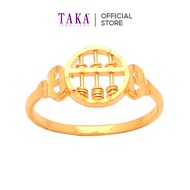 TAKA Jewellery 916 Gold Ring Round Abacus