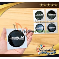 Buddy Club 4 Pcs Embossed Dop Cap Stickers